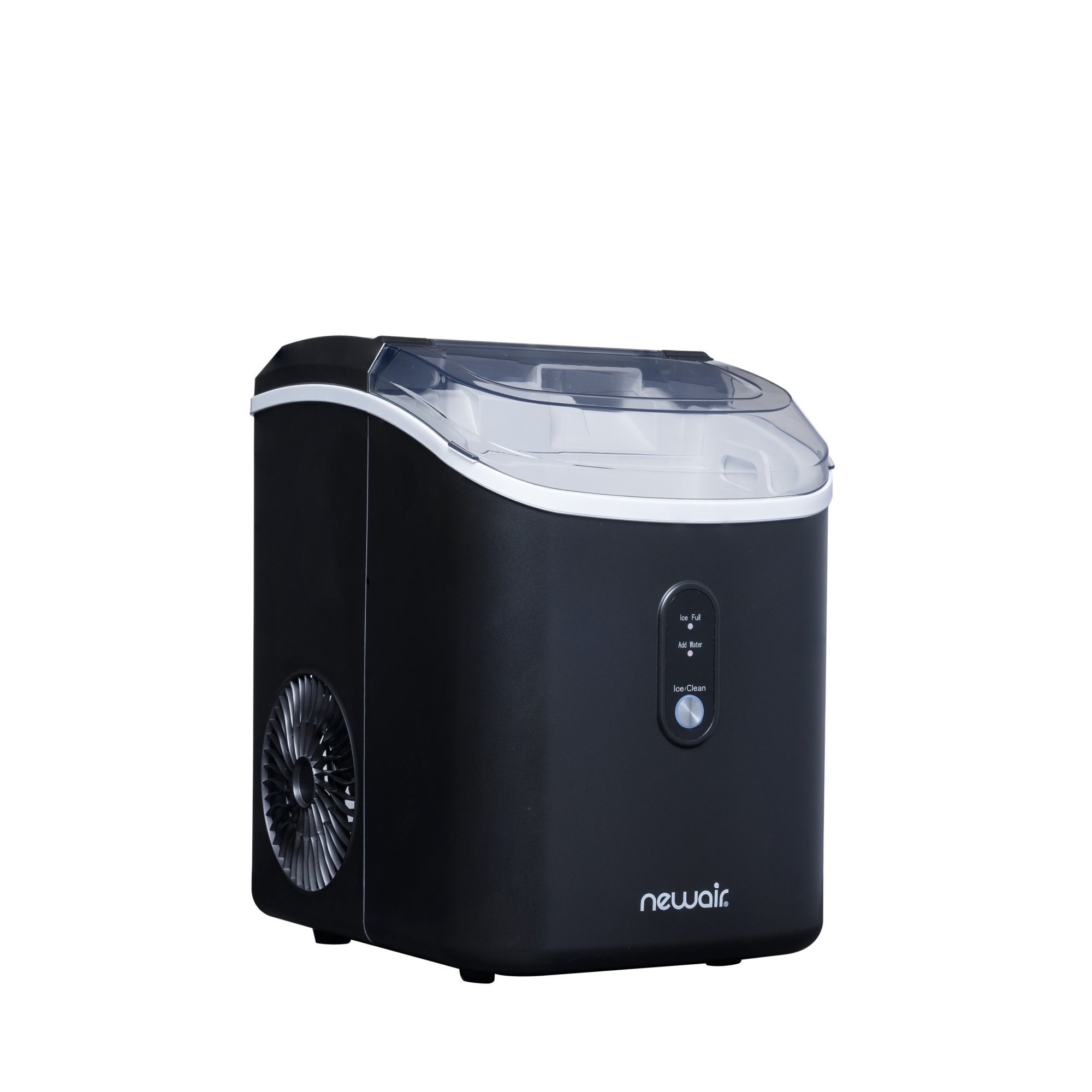 Newair, 26 lbs. Countertop Nugget Ice Maker in Matte Black, Pounds of Ice Per Day 26 lb, Model# NIM026MBN0